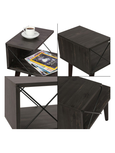 Помощна маса Bergen 50x40x55см антрацит []