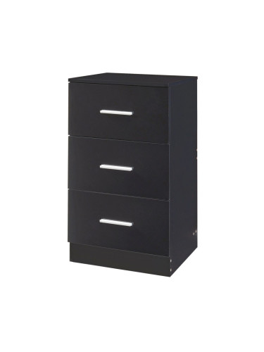 Нощно шкафче Aurdal 66x37x34,5 см черно, гланц []