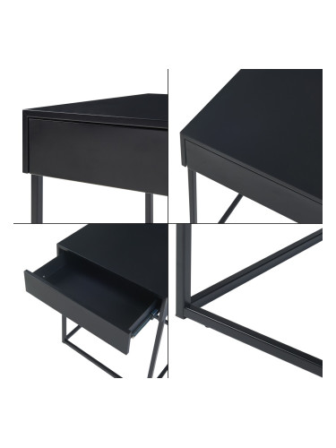 Помощна маса Rautjärvi 50x43x41cm от черна стомана []