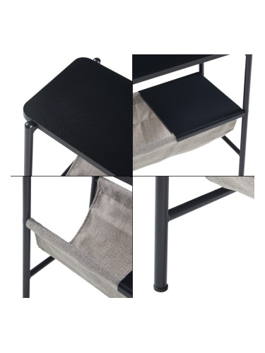 Помощна маса Samnanger 60x28x53cm Черен []