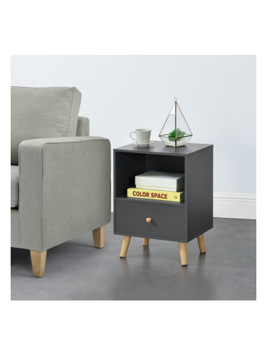 Комплект помощни маси Sundsvall от 2 бр., тъмно сиво []