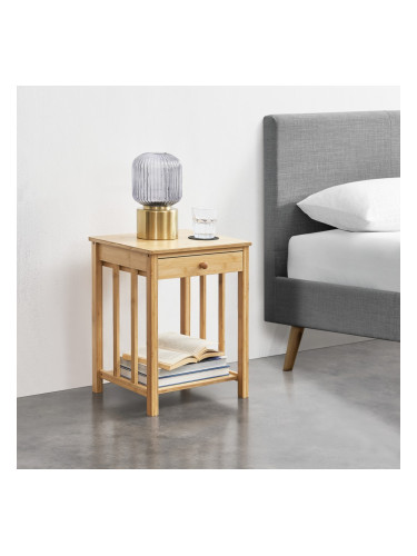 Комплект помощни маси Ranua от 2 броя, естествен бамбук []