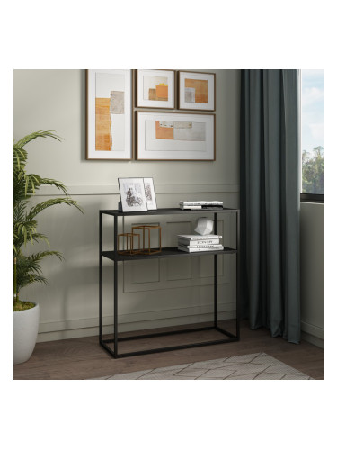 Конзолна маса Kuhmo черен метален плот []