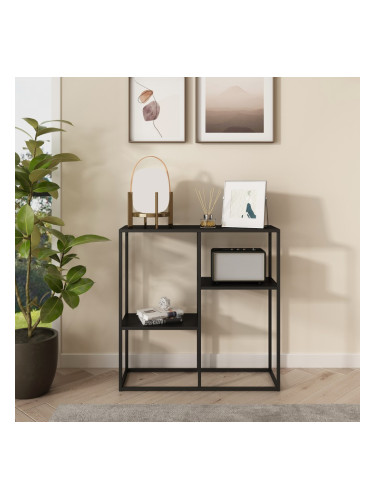 Конзолна маса Strömstad с 3 рафта, матово черно []