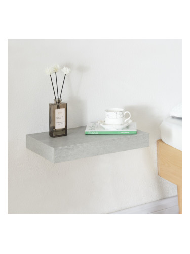 Стенен рафт Hyvinkää с чекмедже в бетонен вид []