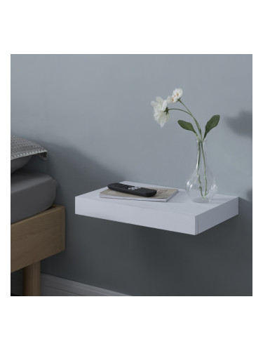 Стенен рафт Hyvinkää с чекмедже бял []