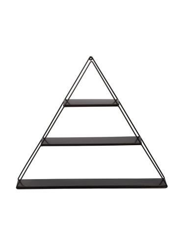 Стенен рафт Polvijärvi 70x9x59 см пирамидална черна []