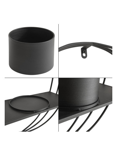 Рафт за растения Vestby с една саксия метал []