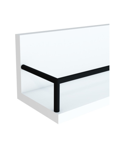 Стенен рафт Grue комплект от 2 бели/черни []