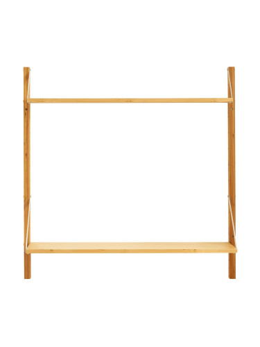 Стенен рафт Tingvoll 85x85x25 см бамбук []