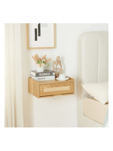 Стенен рафт Ljuredsø с чекмедже 40x30x16,5 см дъб []