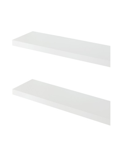 Стенни рафтове Stranda от 3 бр., 80x20x4 см, бели []
