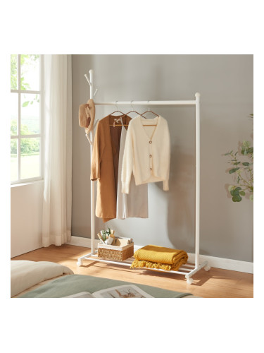 Поставка за дрехи Snåsa 170x105x43 cm бяла []