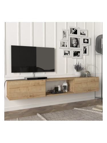ТВ шкаф Палтамо 180x31x29.5см дъб []