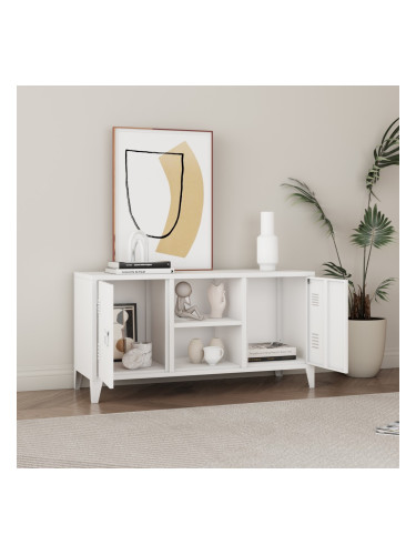 Котка ТВ шкаф с 2 врати бял []