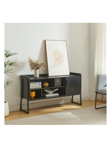 Шкаф за телевизор Storfjord 120x34x63 см Черен []