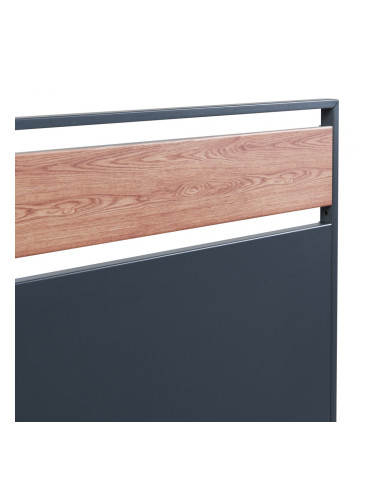 Ограда за кофа за боклук Uusikaupunki 120x83x11 см антрацит/изглед дърво []