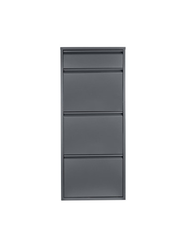 Поставка за обувки Sokndal с 4 капака сива []