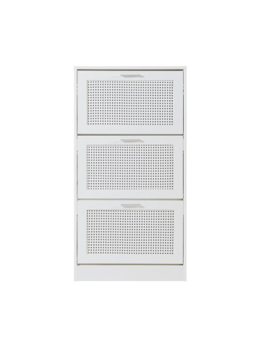 Поставка за обувки Vesilahti 115x60x24 см Бяла []