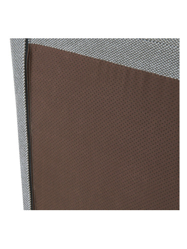 Стол за под Koskyvn 75x90x100 см текстилно сиво []