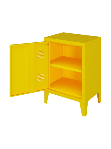 Нощно шкафче Inari дръжка дясна стоманена жълта []