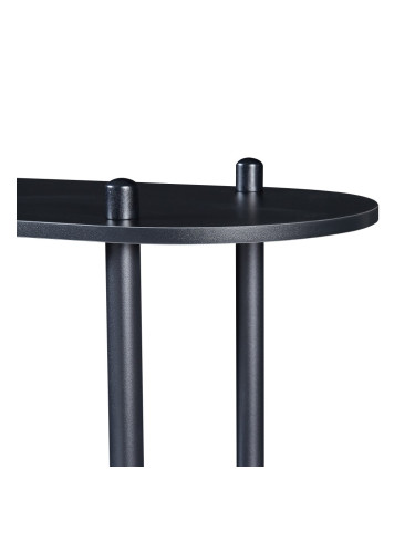 Библиотека Øvre 76,5x80x30 см 3 рафта черен []