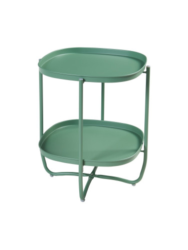 Подносна маса Sandefjord стомана 57,5x46x46 см зелена []