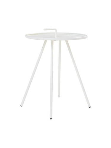 Външна помощна маса Fosen 55 x Ø 42 cm бяла []