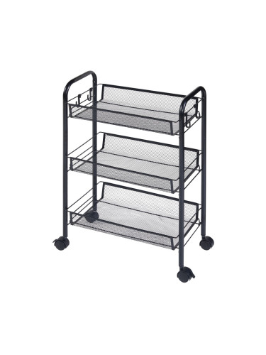 Tromsø количка с 3 нива 63x44x26cm черна []