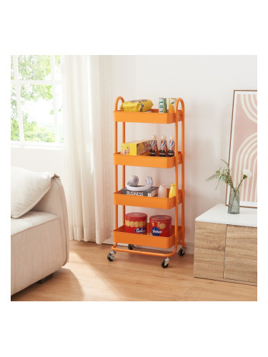 Pyhäntä кухненска количка с 4 нива Orange []