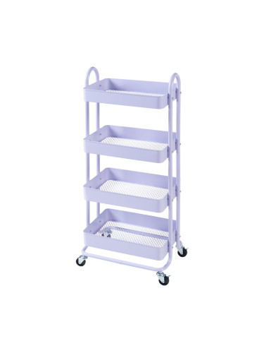 Кухненска количка Pyhäntä с 4 нива, лилава []