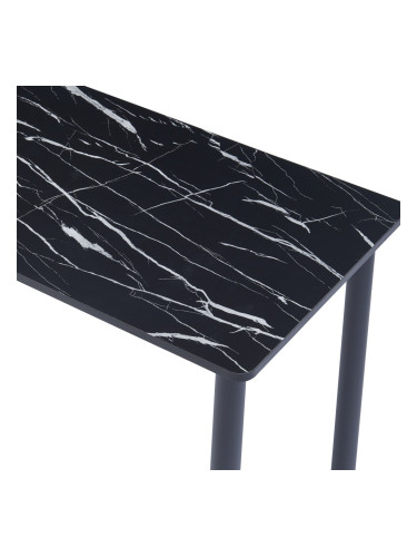 Трапезна маса Tammela за 4 души 120x60 см мраморна визия, черна []