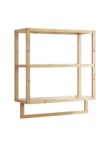 Рафт за баня Östra с бамбукова поставка за кърпи []