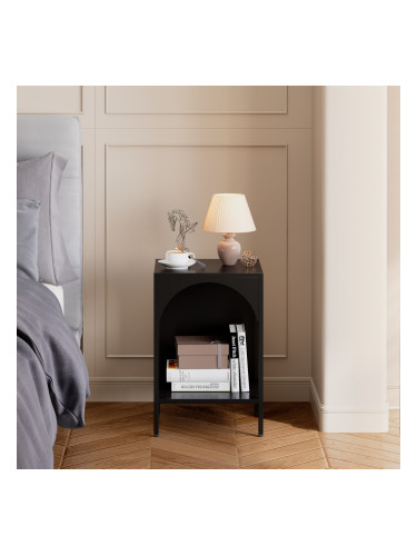 Стоманен рафт Akaa 52x35x35 cm черен []