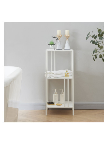 Стоящ рафт Kumlinge 35x35x80cm бял []