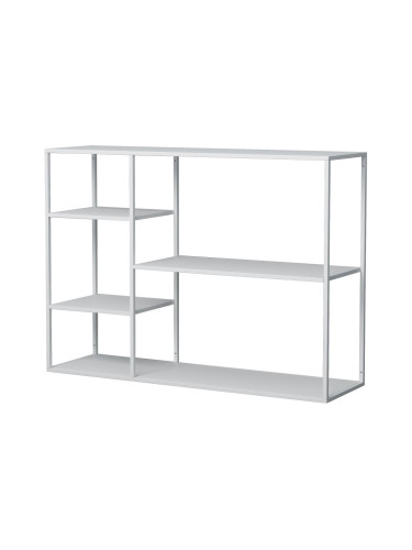 Стоящ рафт Isojoki 120x35x87,5 см метален бял мат []