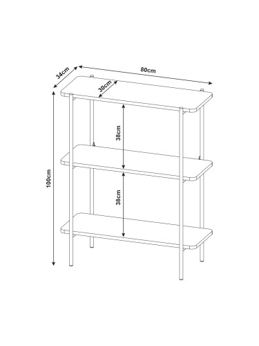 Стоящ рафт Samnanger 100x80x34 см черен []