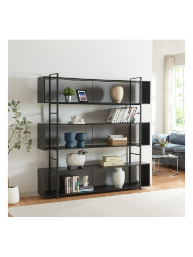 Стоящ рафт Randaberg 180x180x33 см черен []