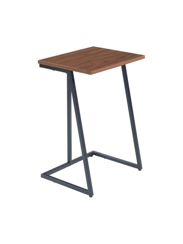 Комплект маси за гнездене Salem от 2 бр., черно/орех []