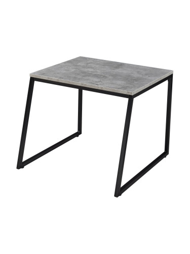 Комплект маси за гнездене Hyllestad от 2 бр., черно/бетон []