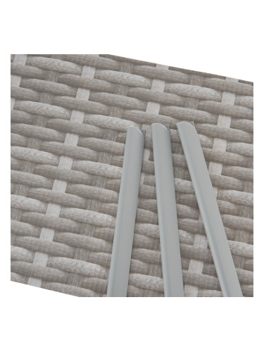 Оградно фолио Jesteburg 4 x ролки сив ратан вид []