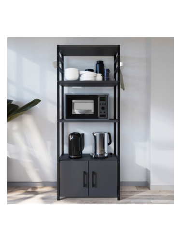 Кухненски рафт Arhuni 139x56x30 см антрацит []