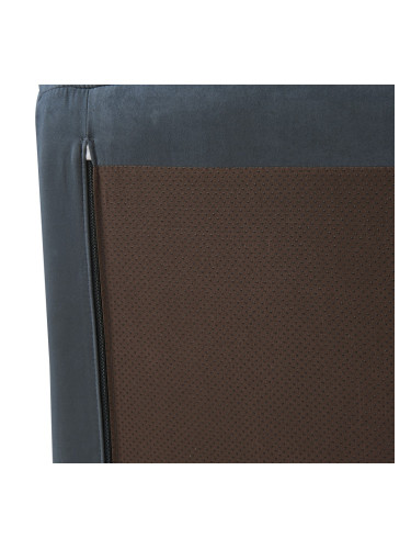 Табуретка за крака Kodsø 35x80x65 см микрофибър черен []