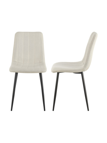 Комплект трапезарни столове Elsern 4 бежови []