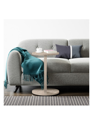 Помощна маса Holeby 56 x Ø 38 cm травертин []