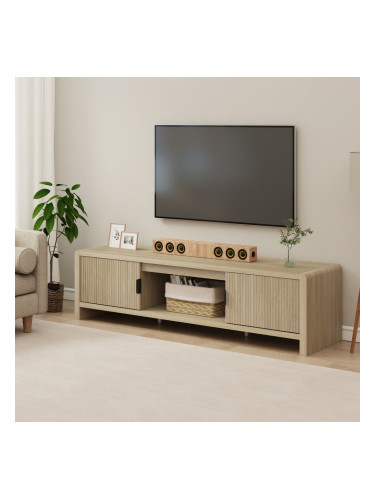 Шкаф за ТВ Lukkodso 150x40x40 см визия дъб []