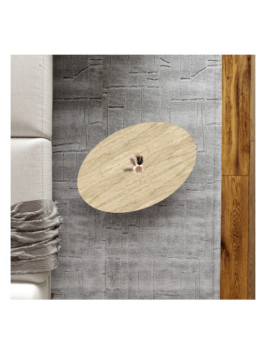 Холна маса Højreby 70x44x43 см травертин []