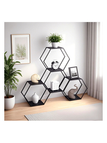 Комплект рафтове Tand от 4 части, черна стомана []