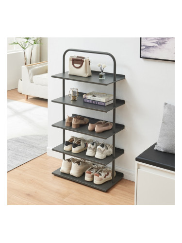 Поставка за обувки Poytya стомана 119x60x32 см антрацит []