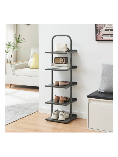 Поставка за обувки Poytya стомана 119x34x32 см антрацит []